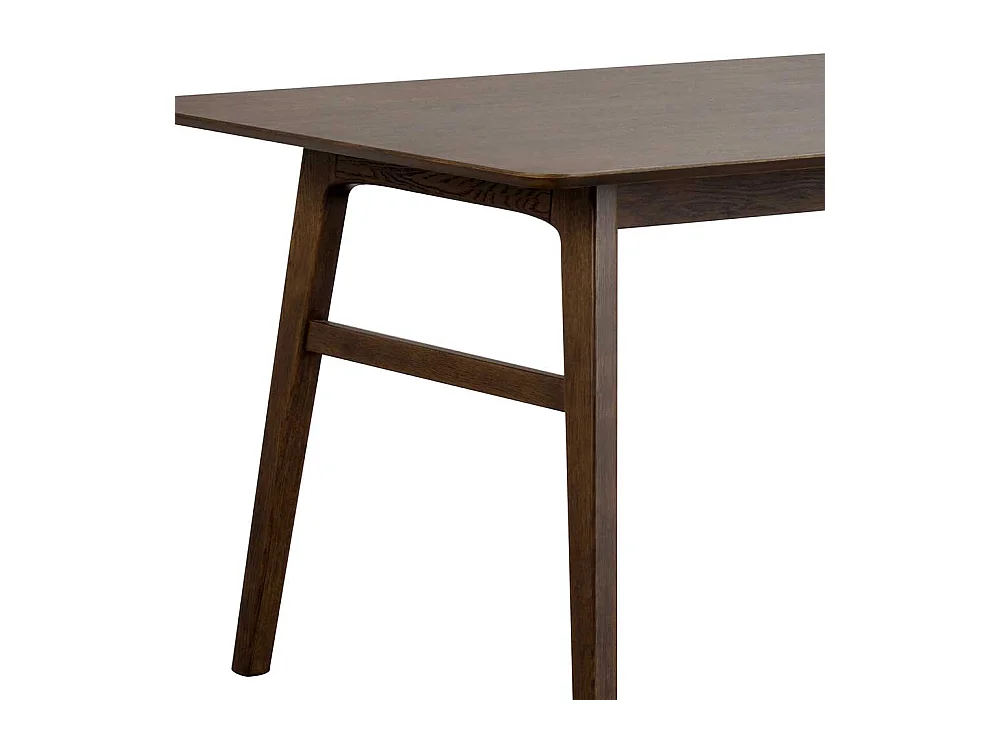 Tisch Esszimmer in Eiche dunkel rechteckiger Tischplatte