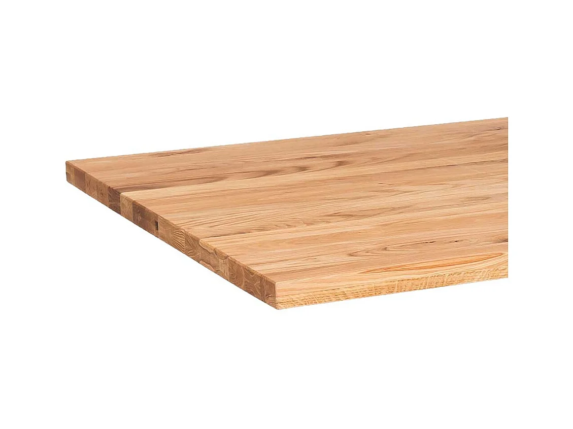 Echtholztisch Eiche in modernem Design Säulengestell