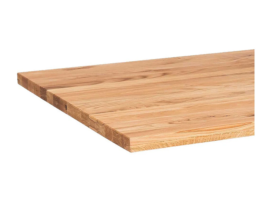 Echtholztisch Eiche in modernem Design Säulengestell