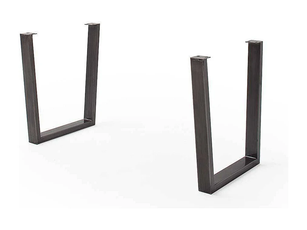 Esstisch Holztisch in Akaziefarben aus Massivholz und Metall