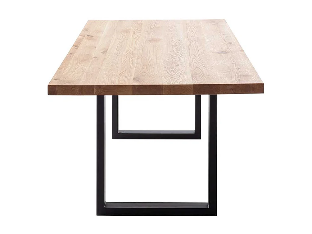 Esstisch Tisch Massivholz aus Wildeiche Massivholz im Industry und Loft Stil