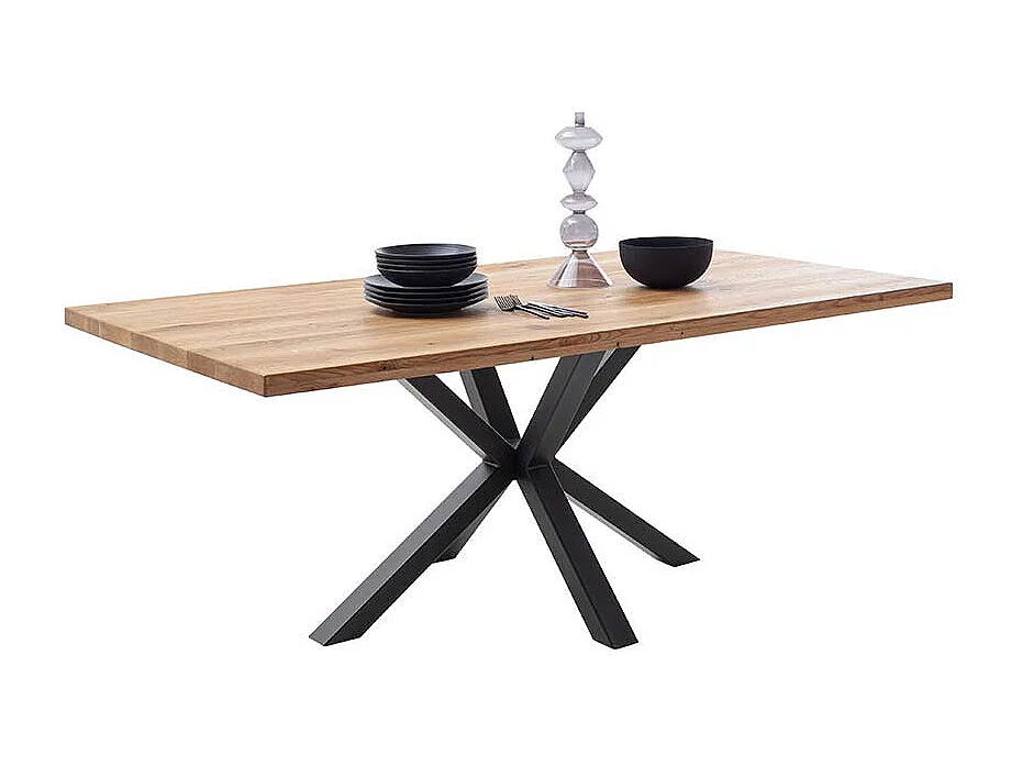 Esstisch Tisch Esszimmer aus Massivholz mit Spider Gestell