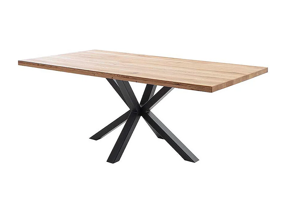 Esstisch Tisch Esszimmer aus Massivholz mit Spider Gestell