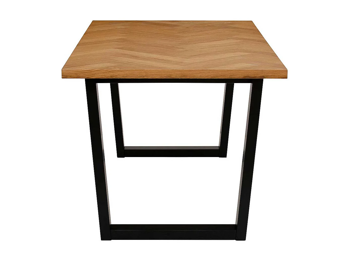 Esstisch Factory Style in Eichefarben & Schwarz Bügelgestell