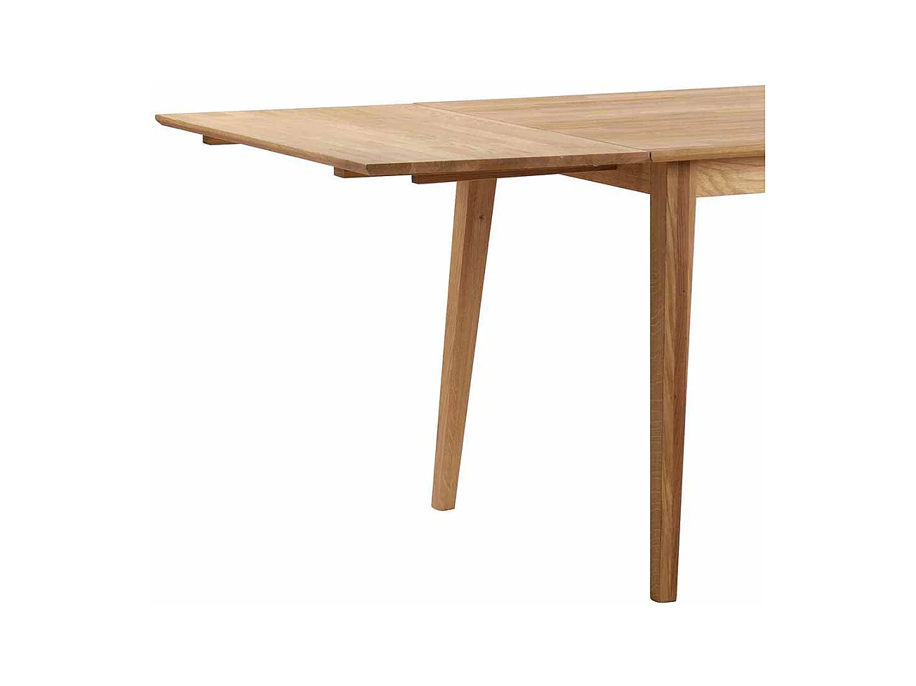 Massiv Esstisch aus Eiche geölt Ansteckplatte