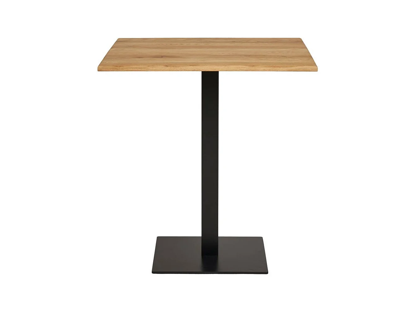 Massivholztisch Küchentisch in quadratischer Form auf Säulengestell