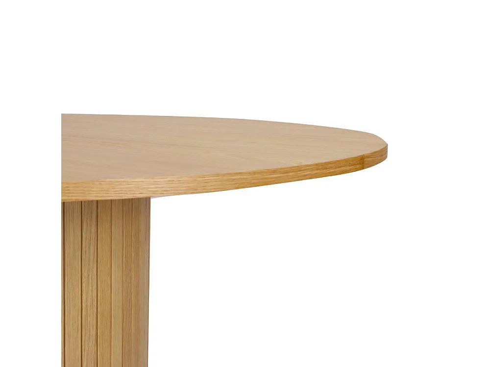 Esstisch Küchentisch in Eichefarben auf Säulengestell