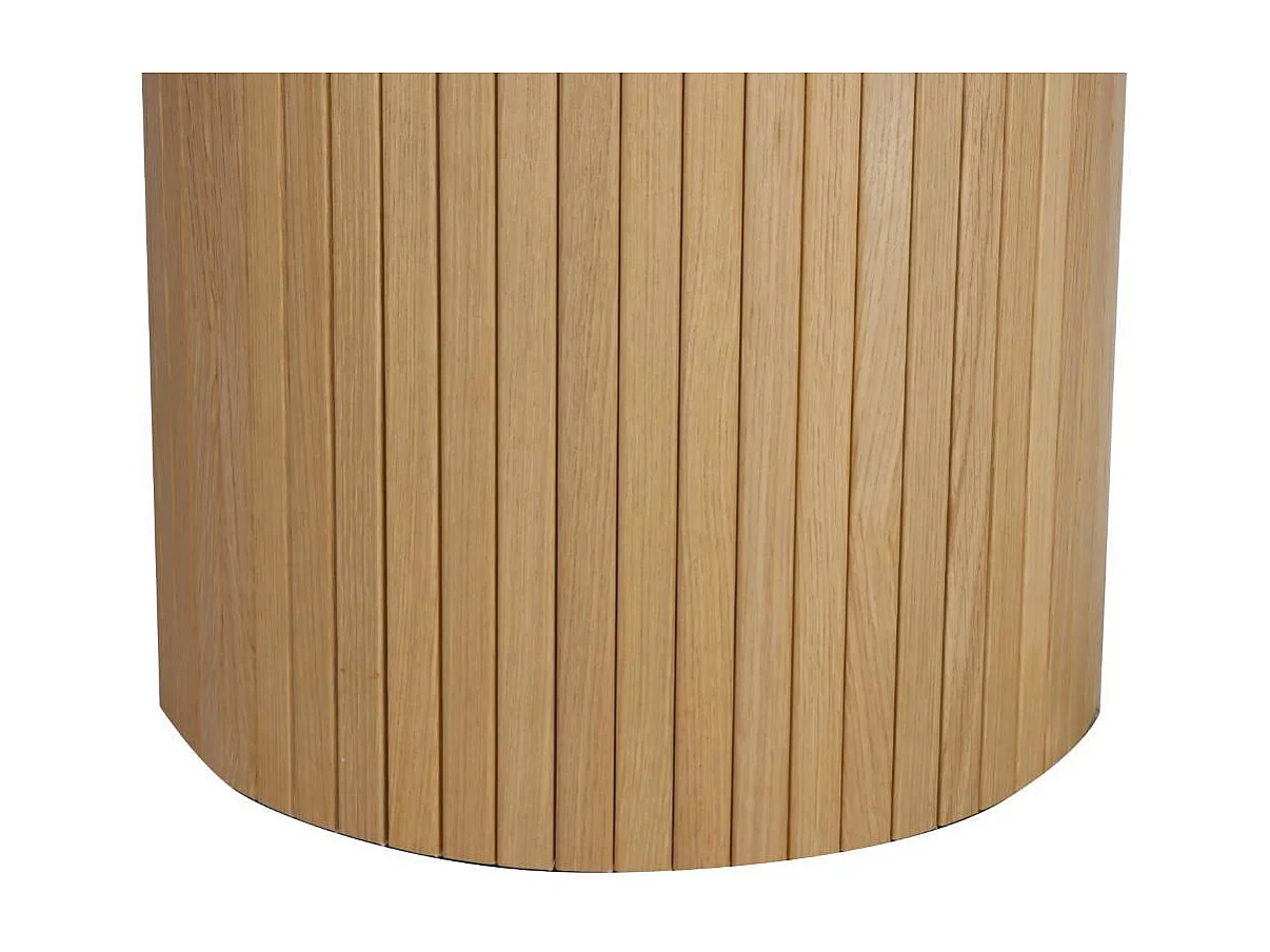 Esstisch Küchentisch in Eichefarben auf Säulengestell