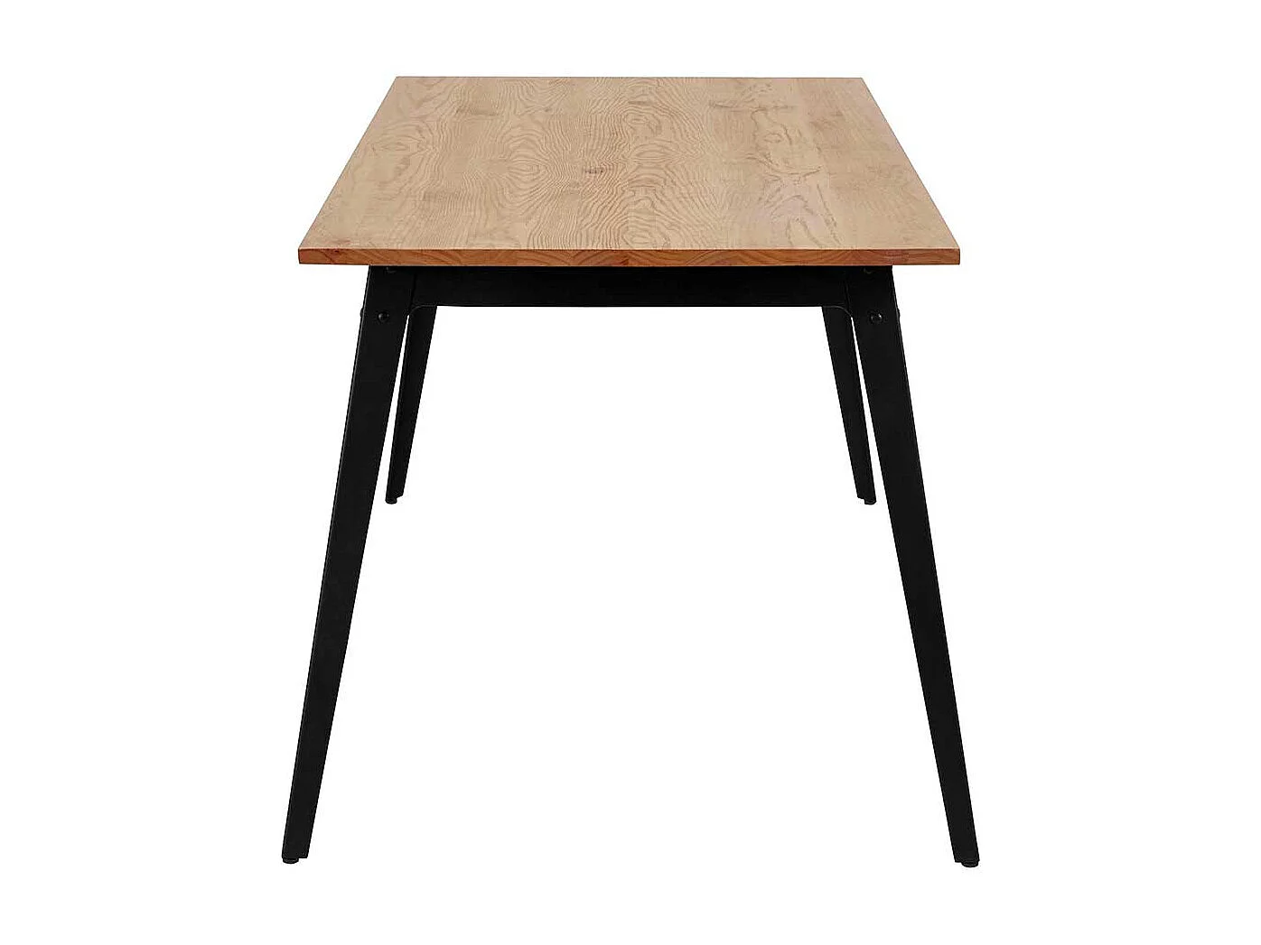 Esszimmer Tisch aus Kiefer Massivholz Metall Vierfußgestell