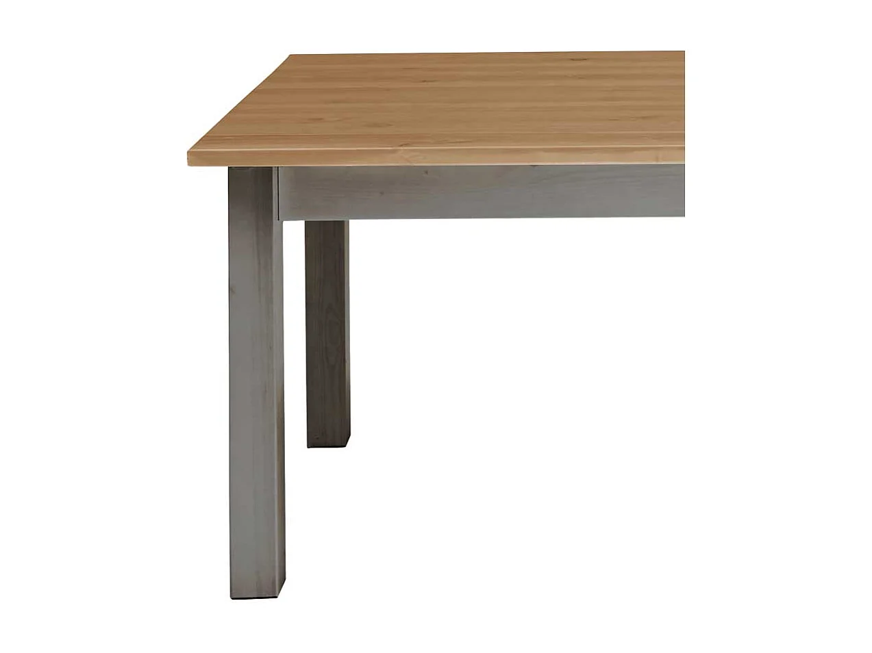 Landhaus Esstisch in Grau Braun Kiefer massiv