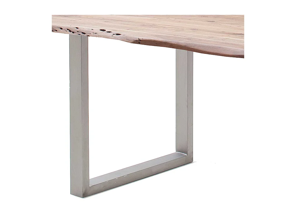 Esstisch Holztisch aus Massivholz mit natürlicher Baumkante