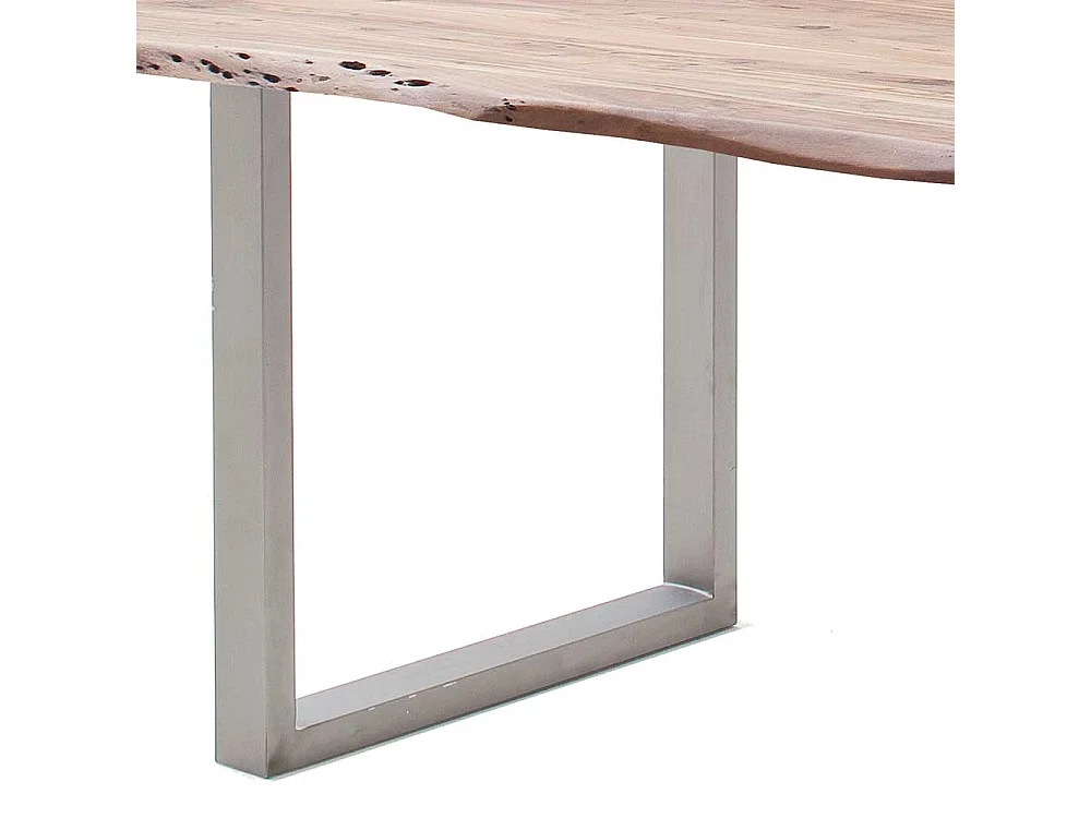 Esstisch Holztisch aus Massivholz mit natürlicher Baumkante