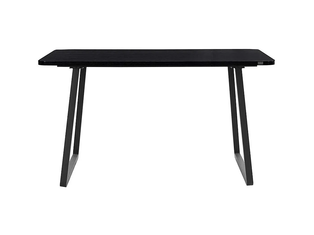 Küchen Tisch mit Metall Bügelgestell Schwarz