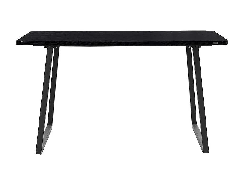 Küchen Tisch mit Metall Bügelgestell Schwarz