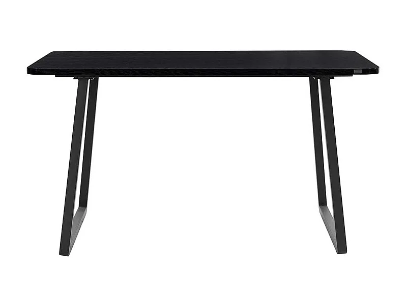 Küchen Tisch mit Metall Bügelgestell Schwarz