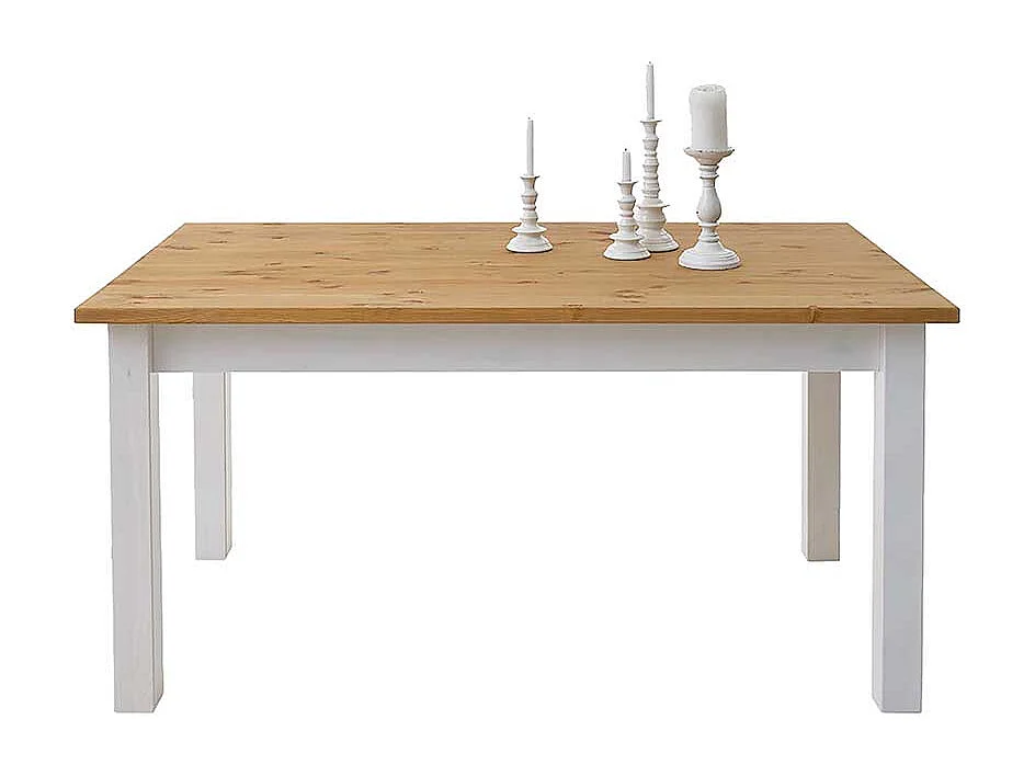 Massivholz Esstisch im Landhausstil Kiefer
