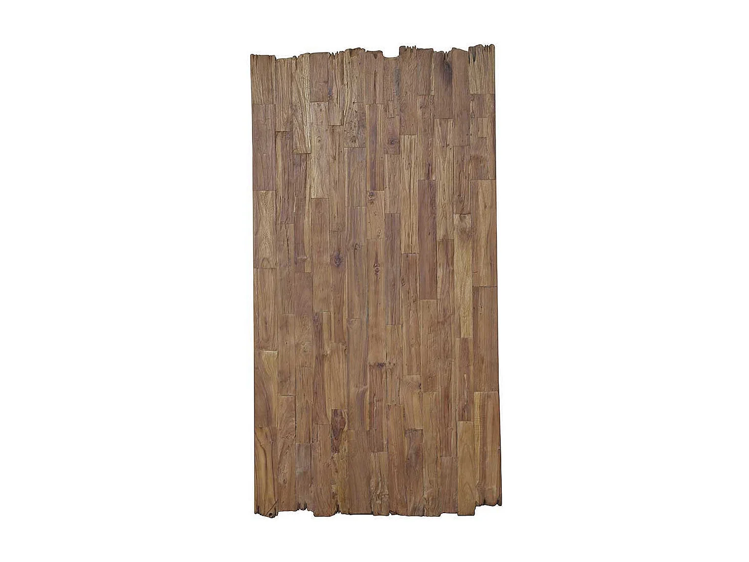 Tisch Recyclingholz in Teak und Braun Spider Gestell