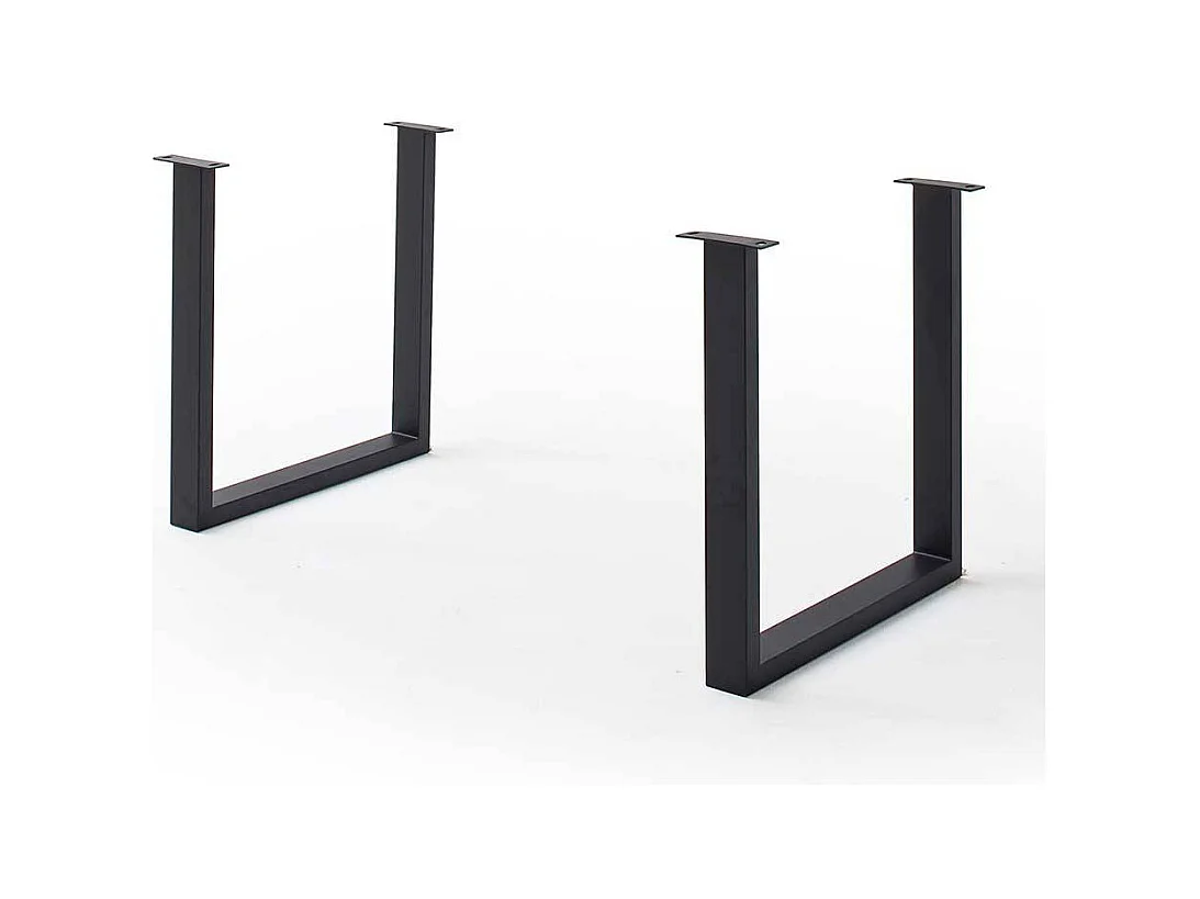 Esstisch Tisch aus Akazie Massivholz mit Bügelgestell