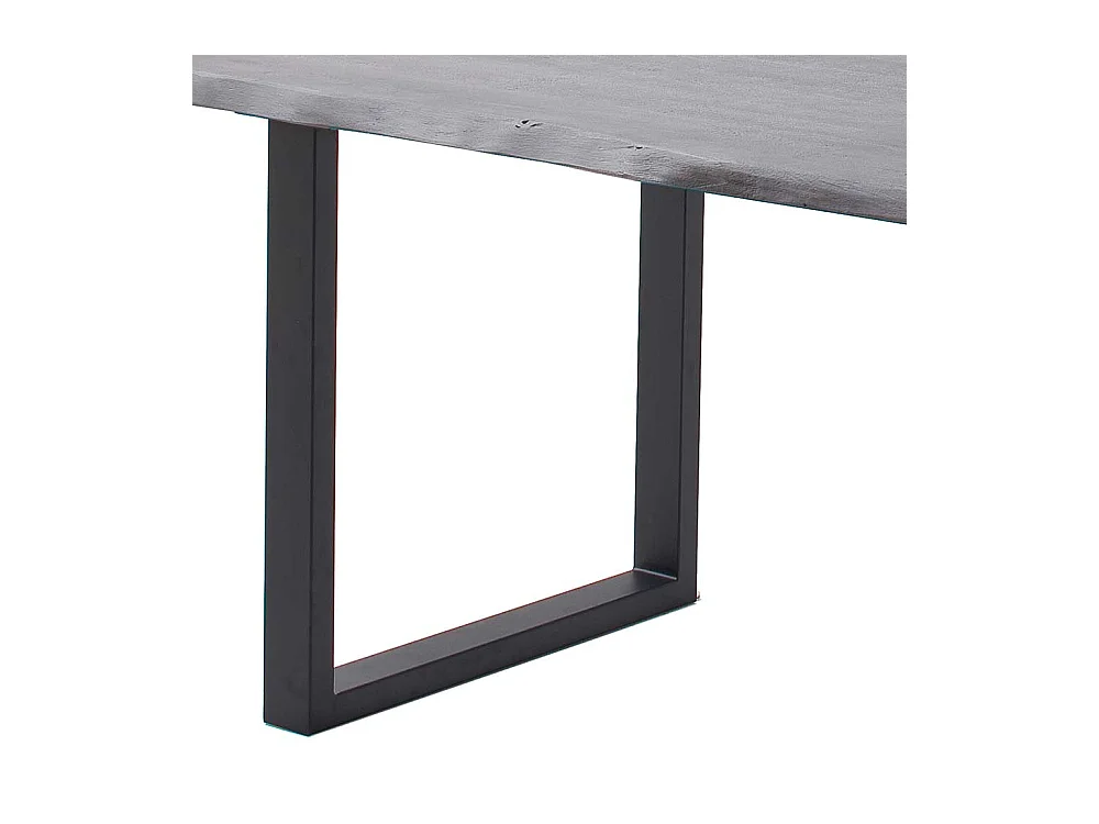 Esstisch Tisch aus Akazie Massivholz mit Bügelgestell