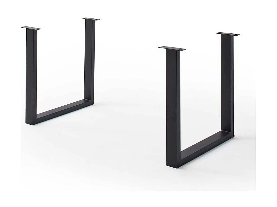 Esstisch Tisch aus Akazie Massivholz mit Bügelgestell