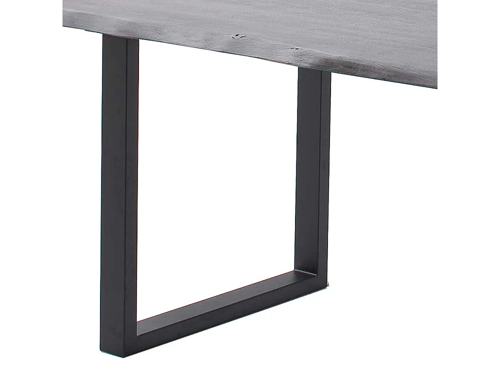 Esstisch Tisch aus Akazie Massivholz mit Bügelgestell