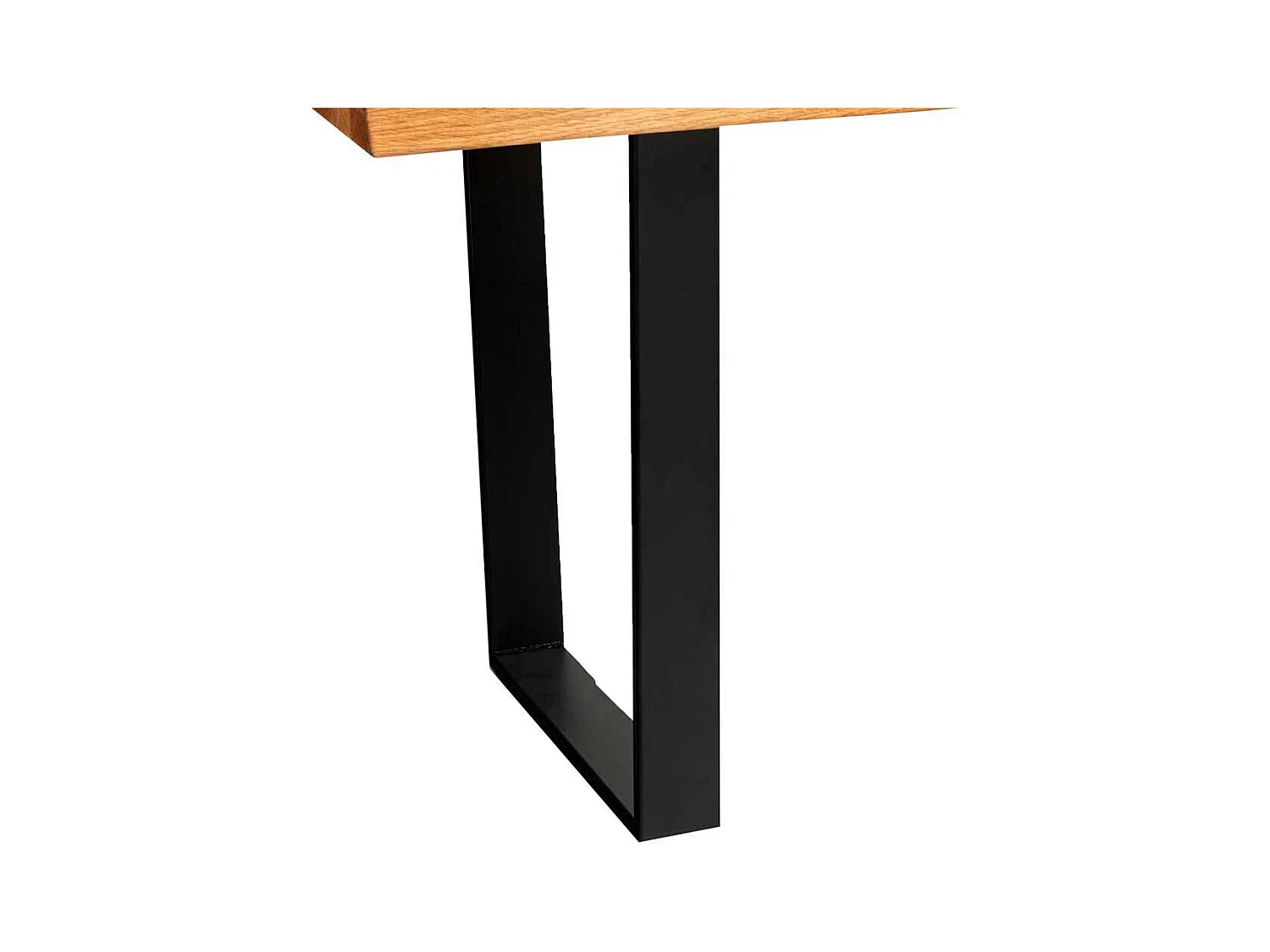 Esszimmertisch Tisch aus Wildeiche Massivholz und Metall