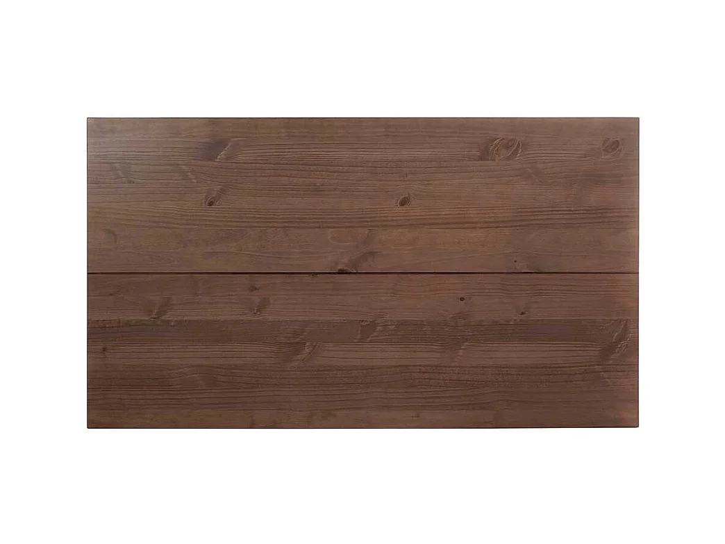 Esstisch Tisch Esszimmer in Dunkelbraun mit Massivholzplatte