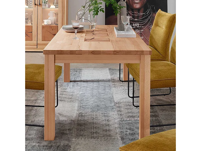 Massivholztisch Kernbuche Esszimmer geölt modernem Design