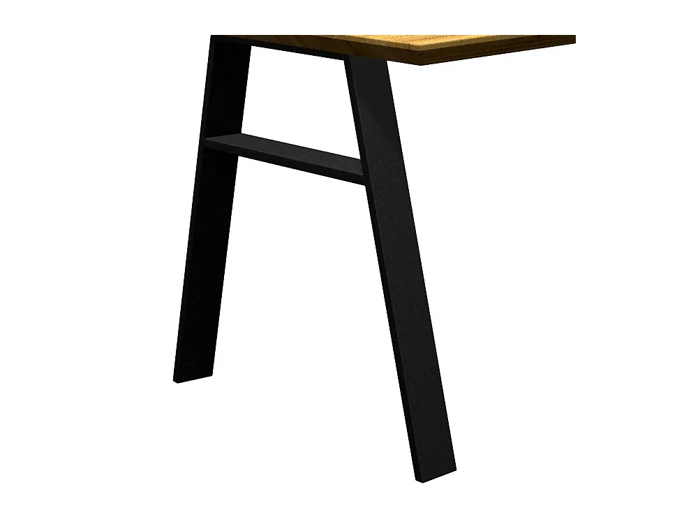 Moderner Küchentisch aus Eiche Massivholz A Fußgestell