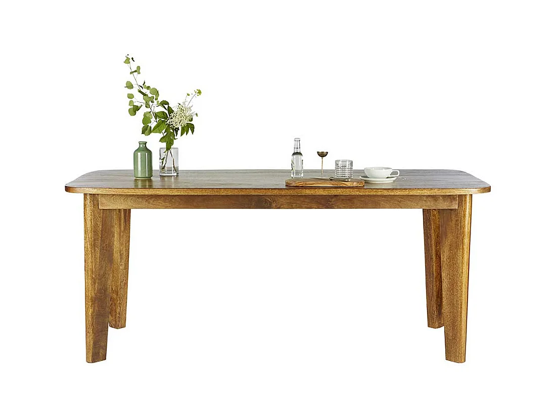 Esszimmertisch aus Mangobaum Massivholz 180 cm breit