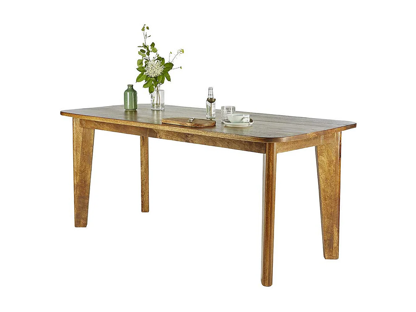 Esszimmertisch aus Mangobaum Massivholz 180 cm breit