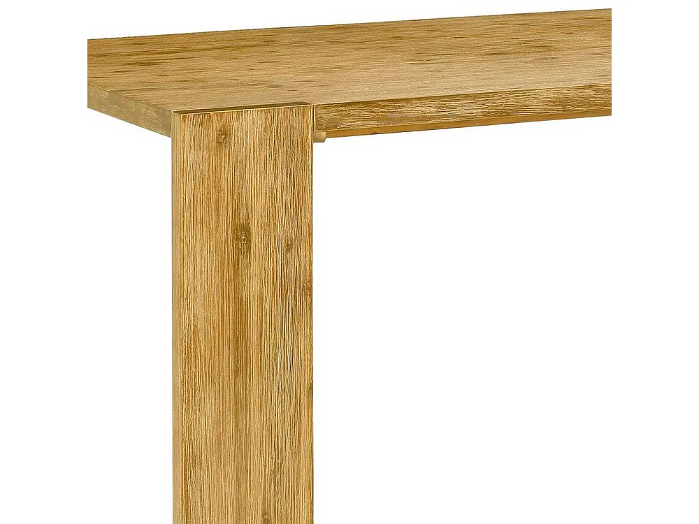 Vollholztisch aus Akazie Massivholz 75 cm hoch