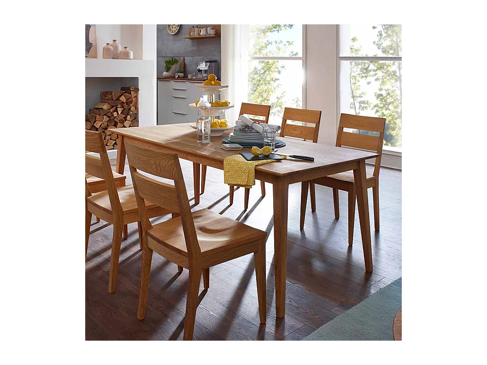 Esstisch aus Wildeiche Massivholz geölt