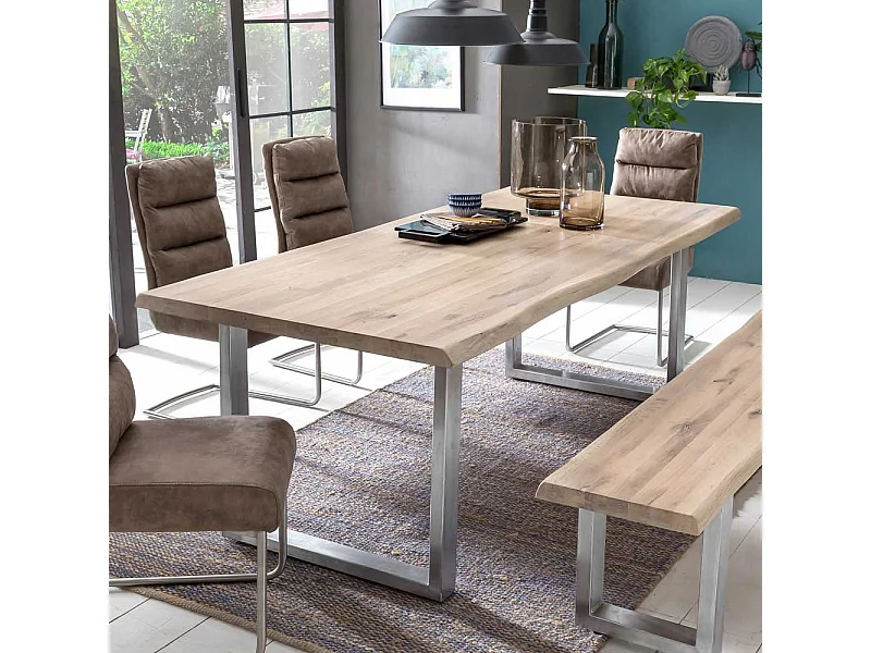 Buffettisch 300 cm breit natürlicher Baumkante