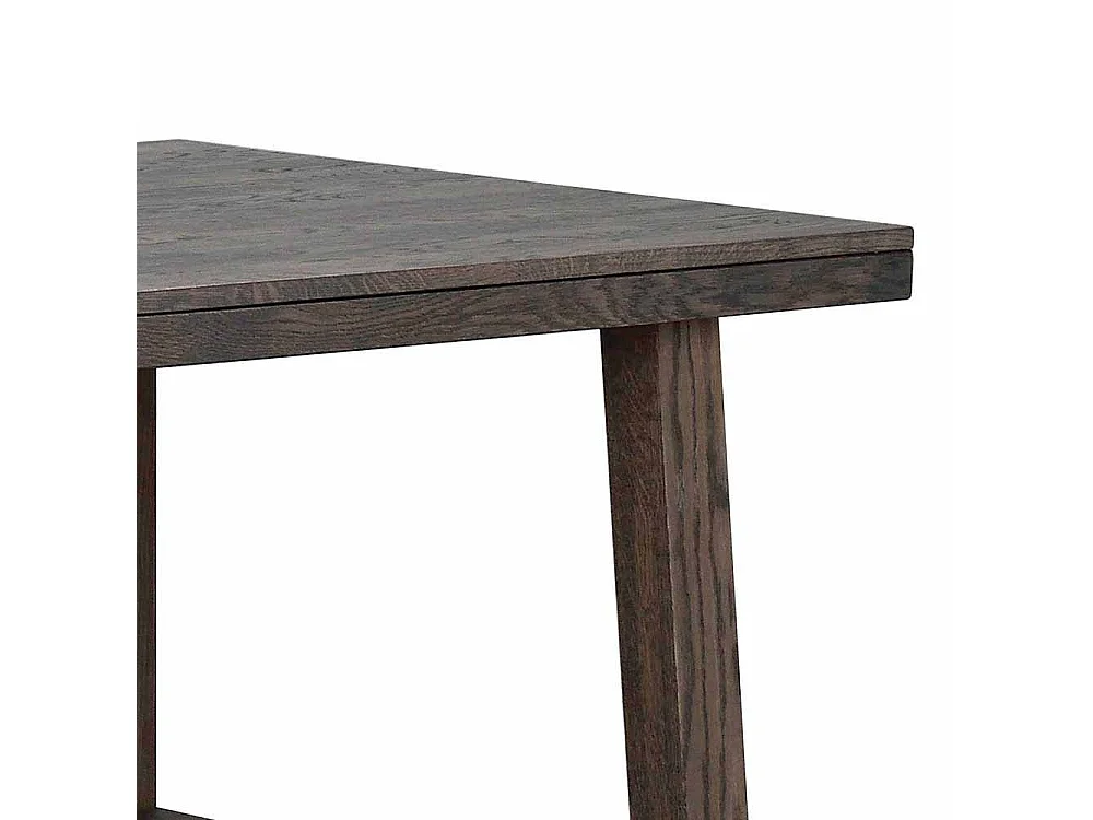 Esszimmertisch in dunkel lackiert und gebürstet Eiche massiv