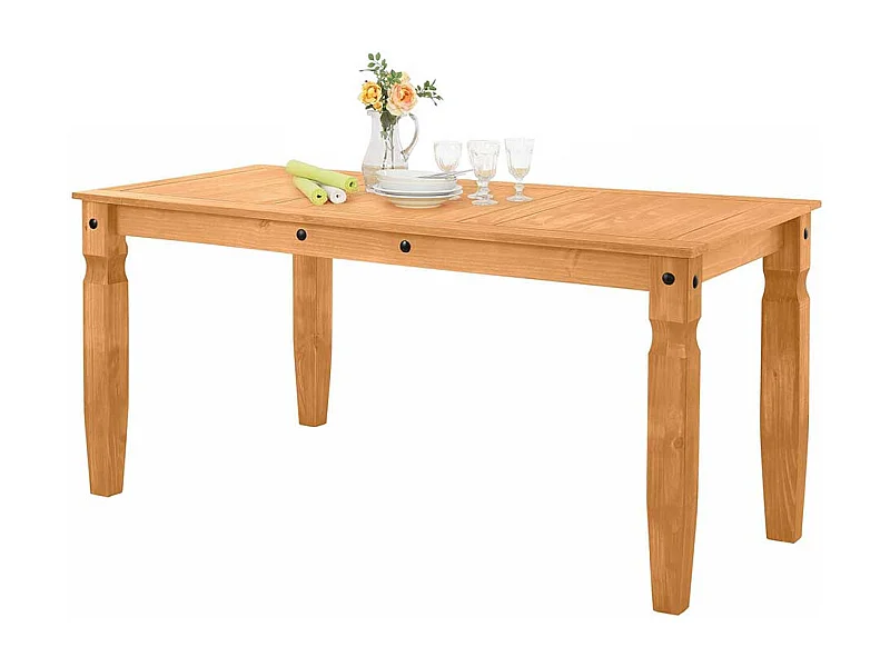 Esstisch Massivholztisch aus Kiefer Massivholz im Landhausstil