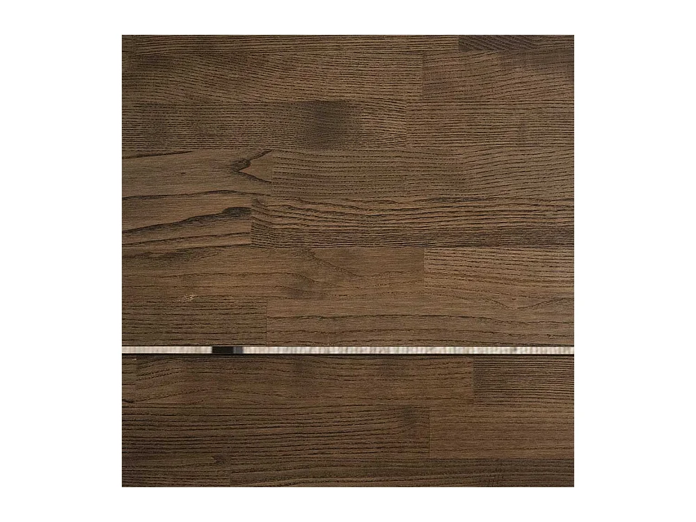 Echtholztisch mit Metall Vierfußgestell 150 cm Durchmesser