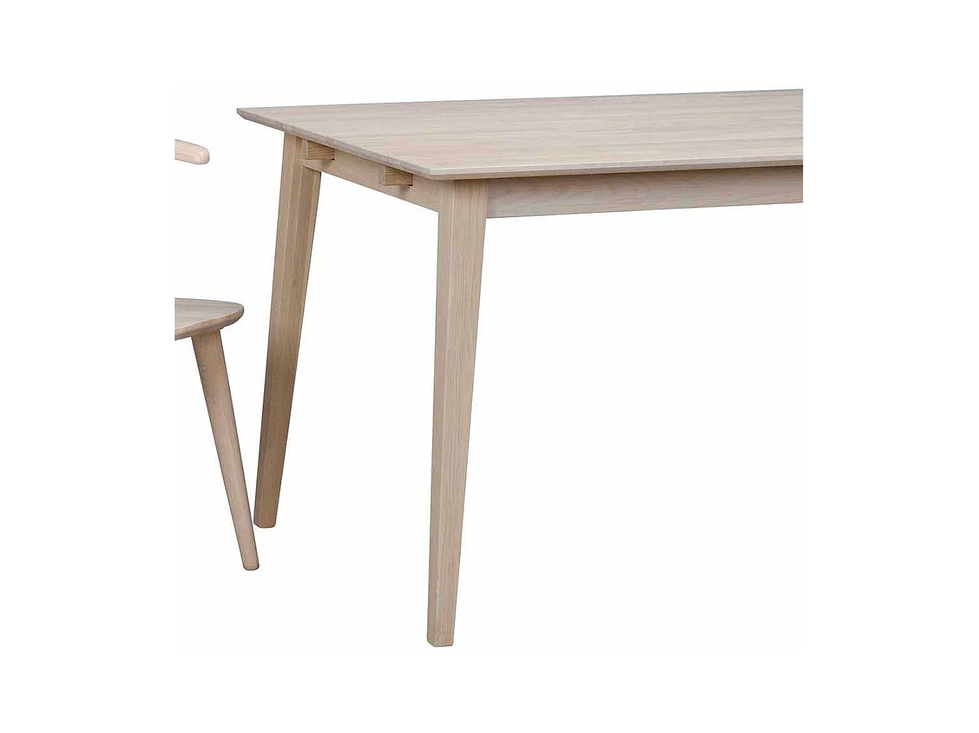 Esstisch in White Wash Optik Eiche massiv