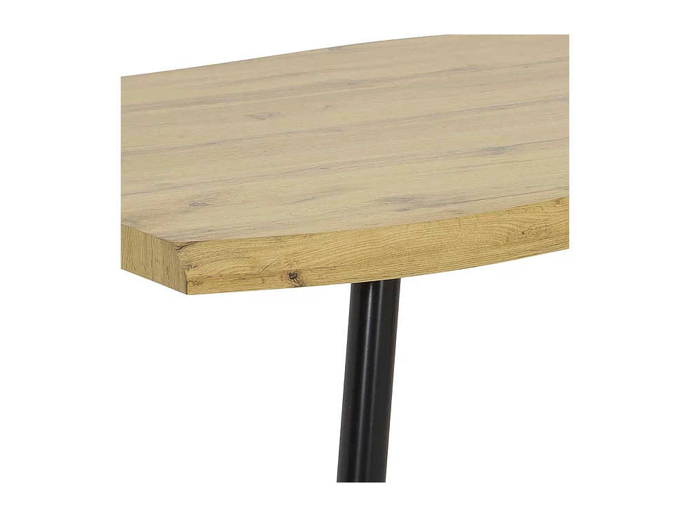 Esszimmertisch groß 180x76x100 cm Wildeichefarben und Schwarz