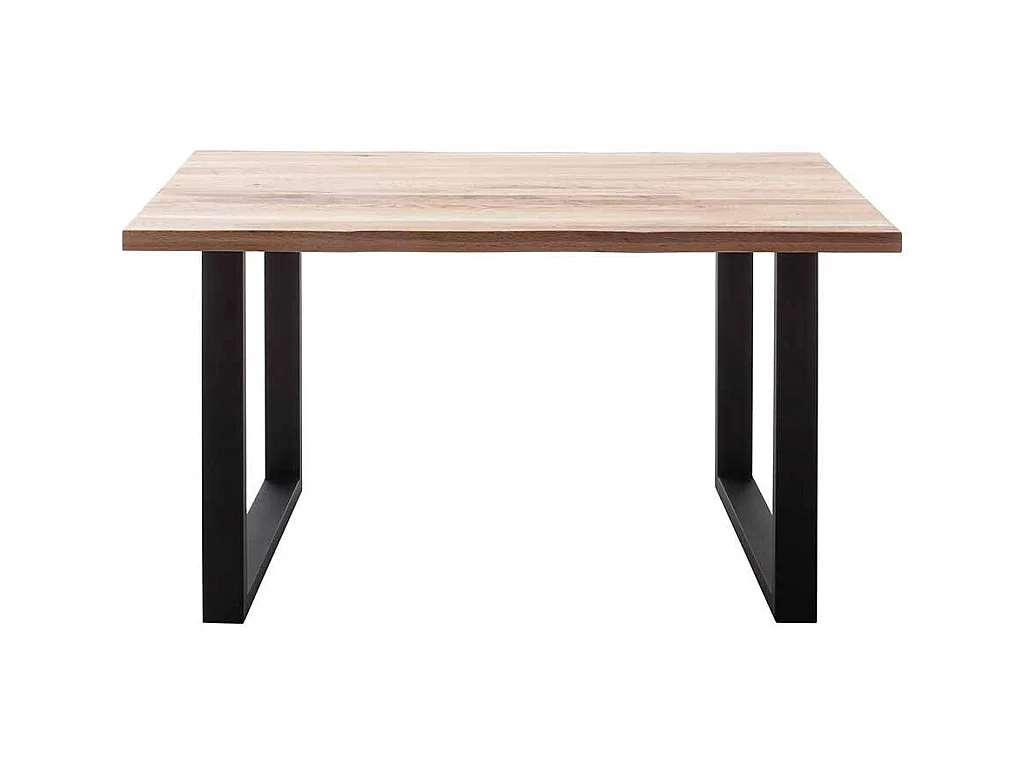 Esstisch Holztisch mit Massivholzplatte mit Bügelgestell