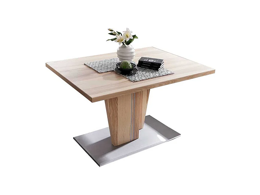 Esstisch mit Säulengestell Kernesche