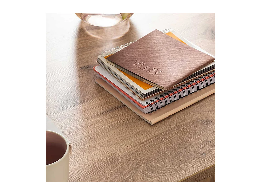 Moderner Tisch 160x78x90 cm Wildeichefarben und Anthrazit