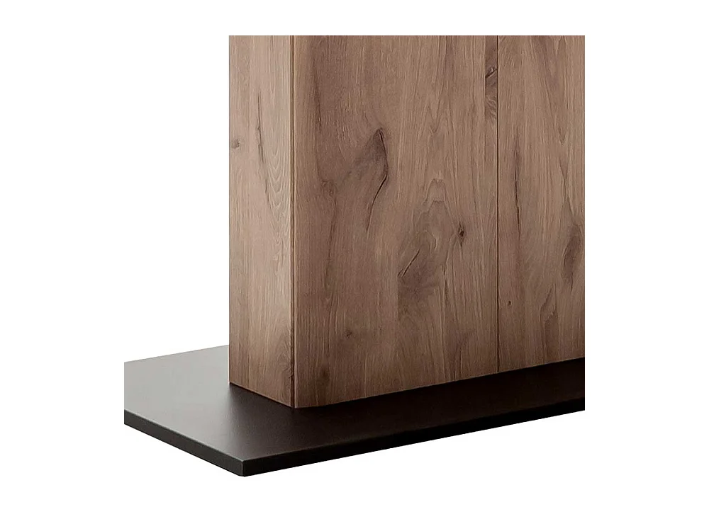 Moderner Tisch 160x78x90 cm Wildeichefarben und Anthrazit