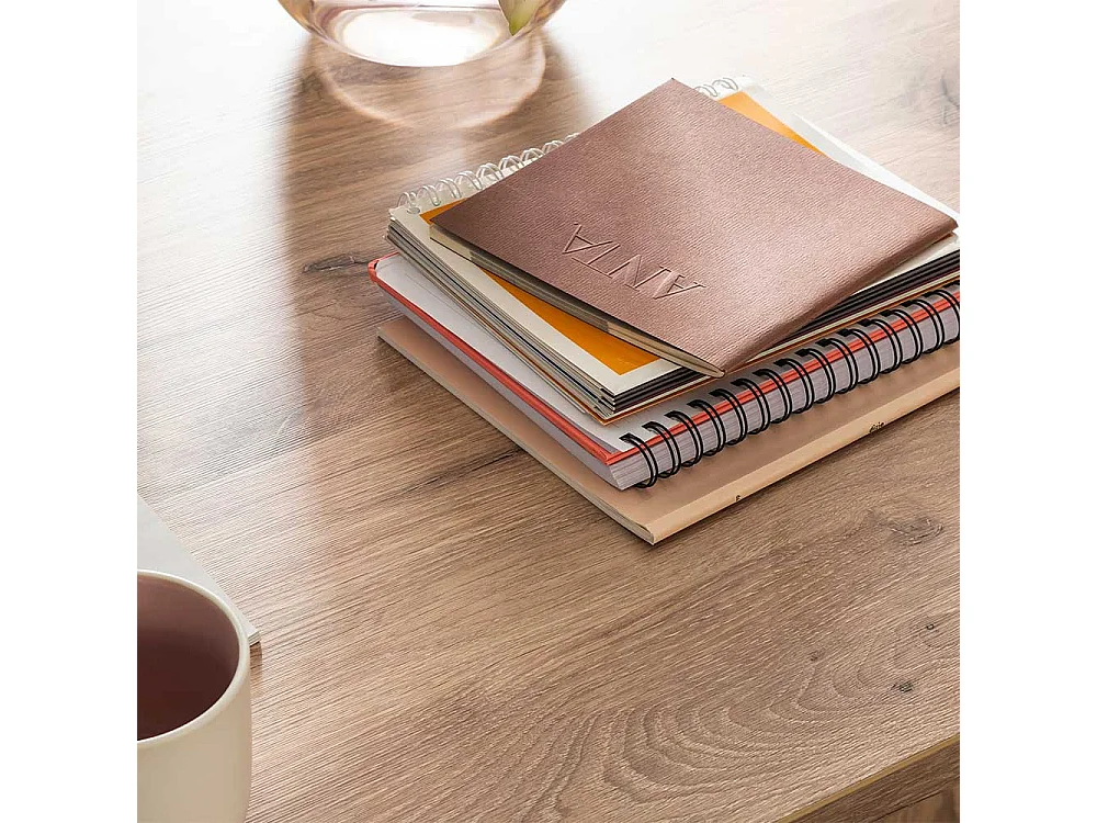 Moderner Tisch 160x78x90 cm Wildeichefarben und Anthrazit