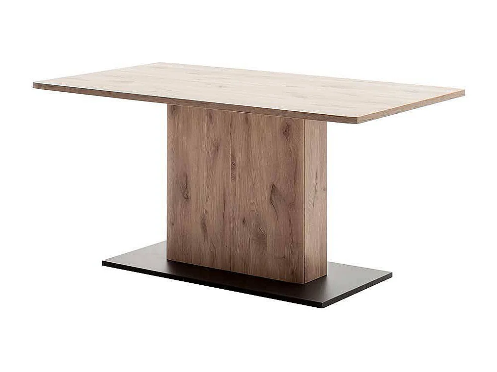 Moderner Tisch 160x78x90 cm Wildeichefarben und Anthrazit