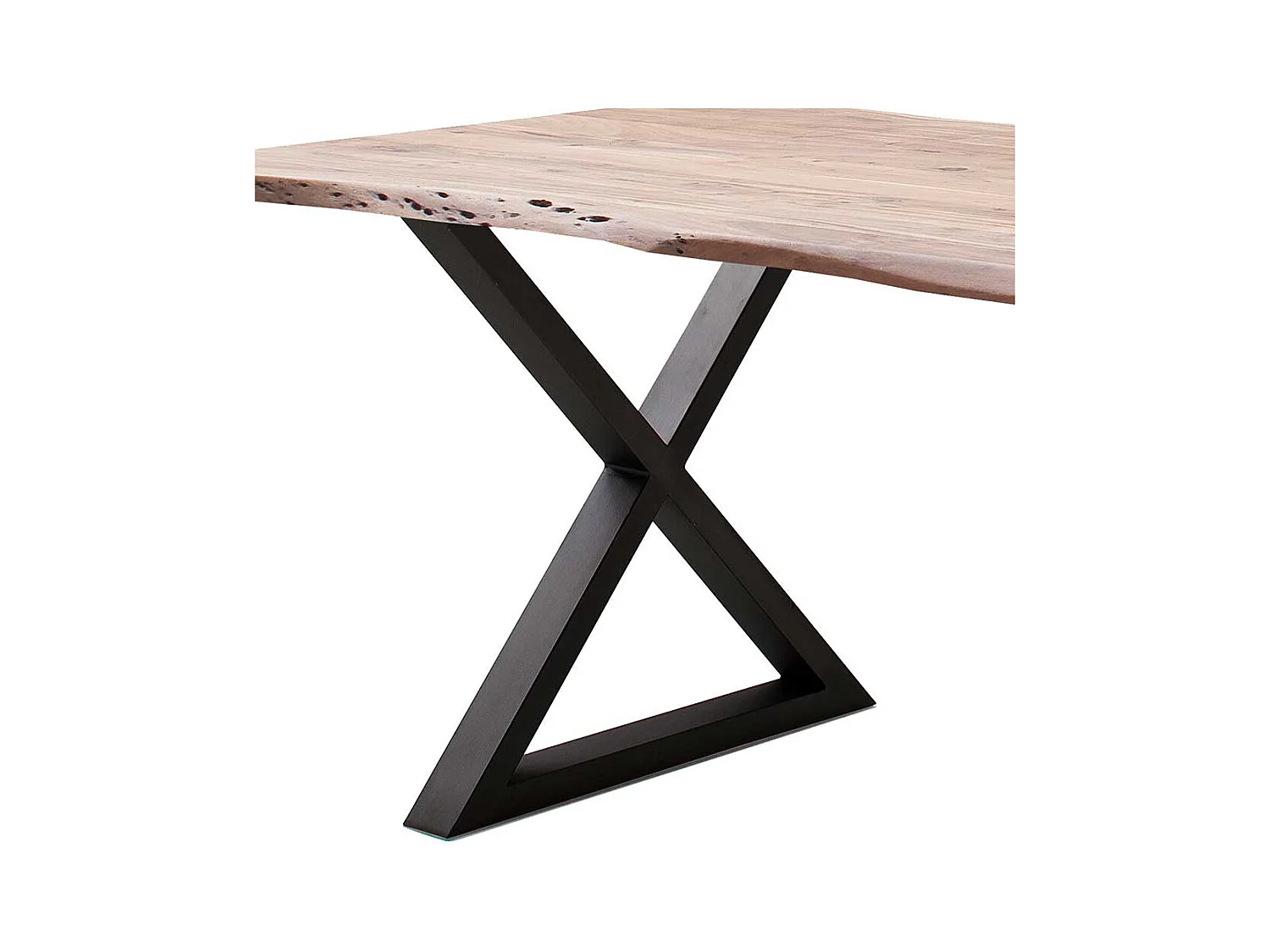 Esstisch Holztisch aus Akazie Massivholz mit natürlicher Baumkante