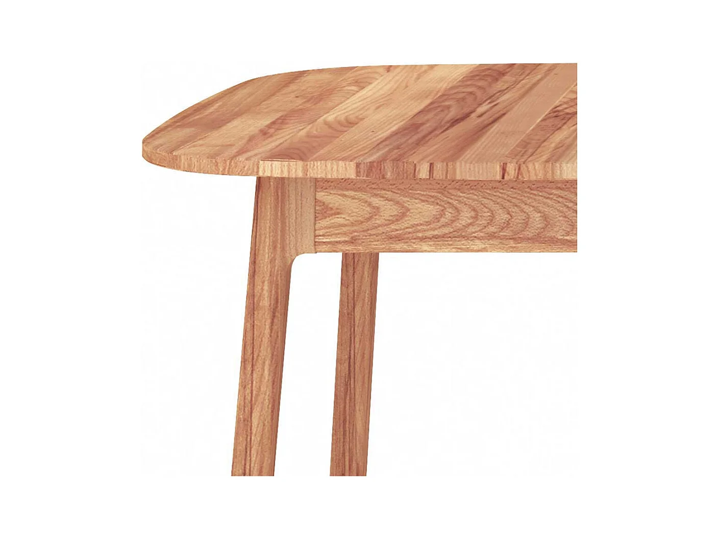 Esstisch Holztisch mit Massivholzplatte und Vierfußgestell