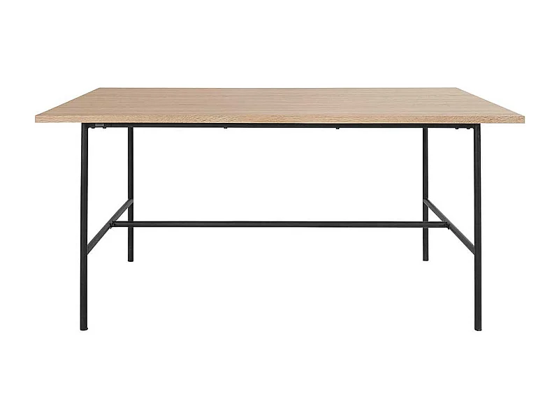 Esstisch Tisch Esszimmer in Eichefarben und Schwarz