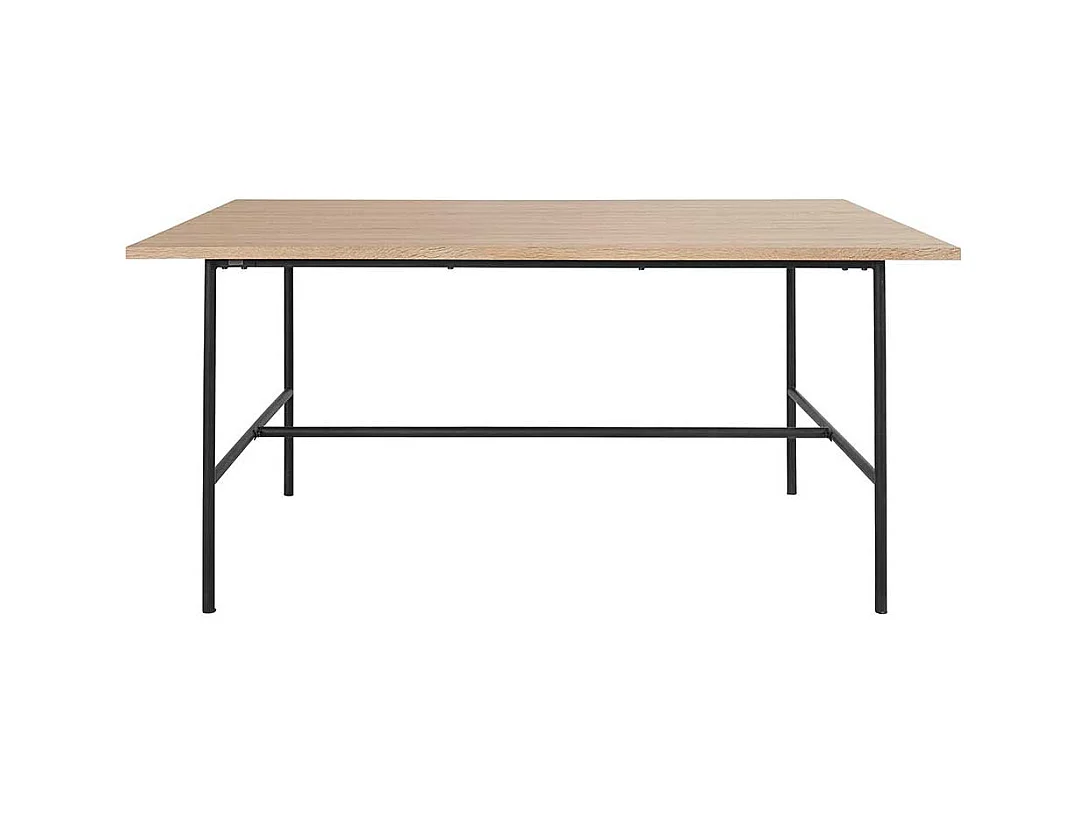 Esstisch Tisch Esszimmer in Eichefarben und Schwarz