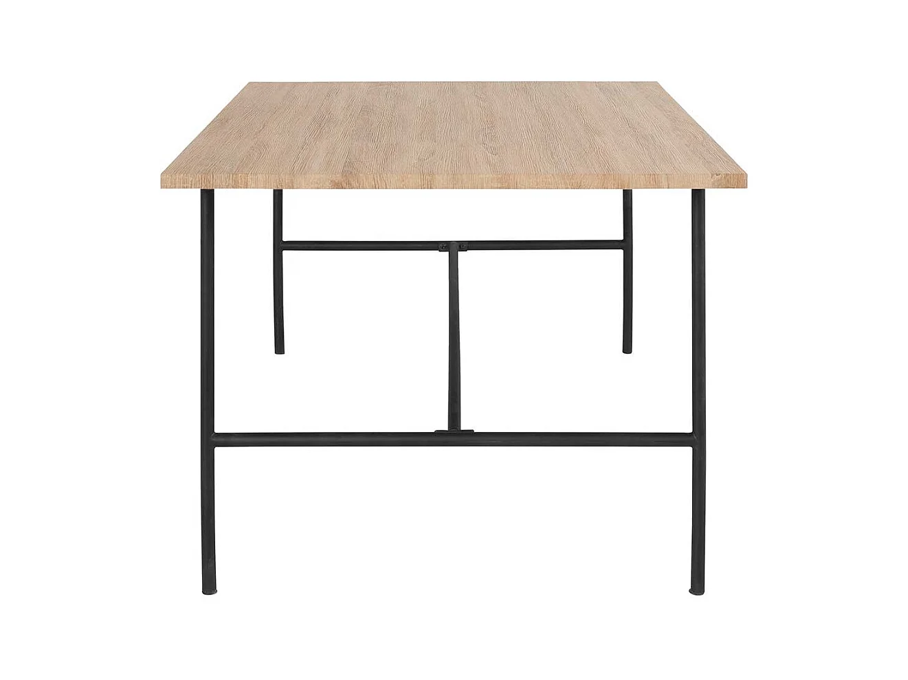 Esstisch Tisch Esszimmer in Eichefarben und Schwarz